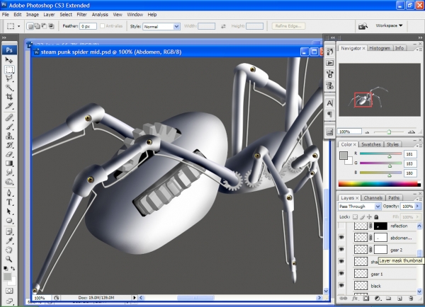 Creation of Brass Gear Spider: Step 22